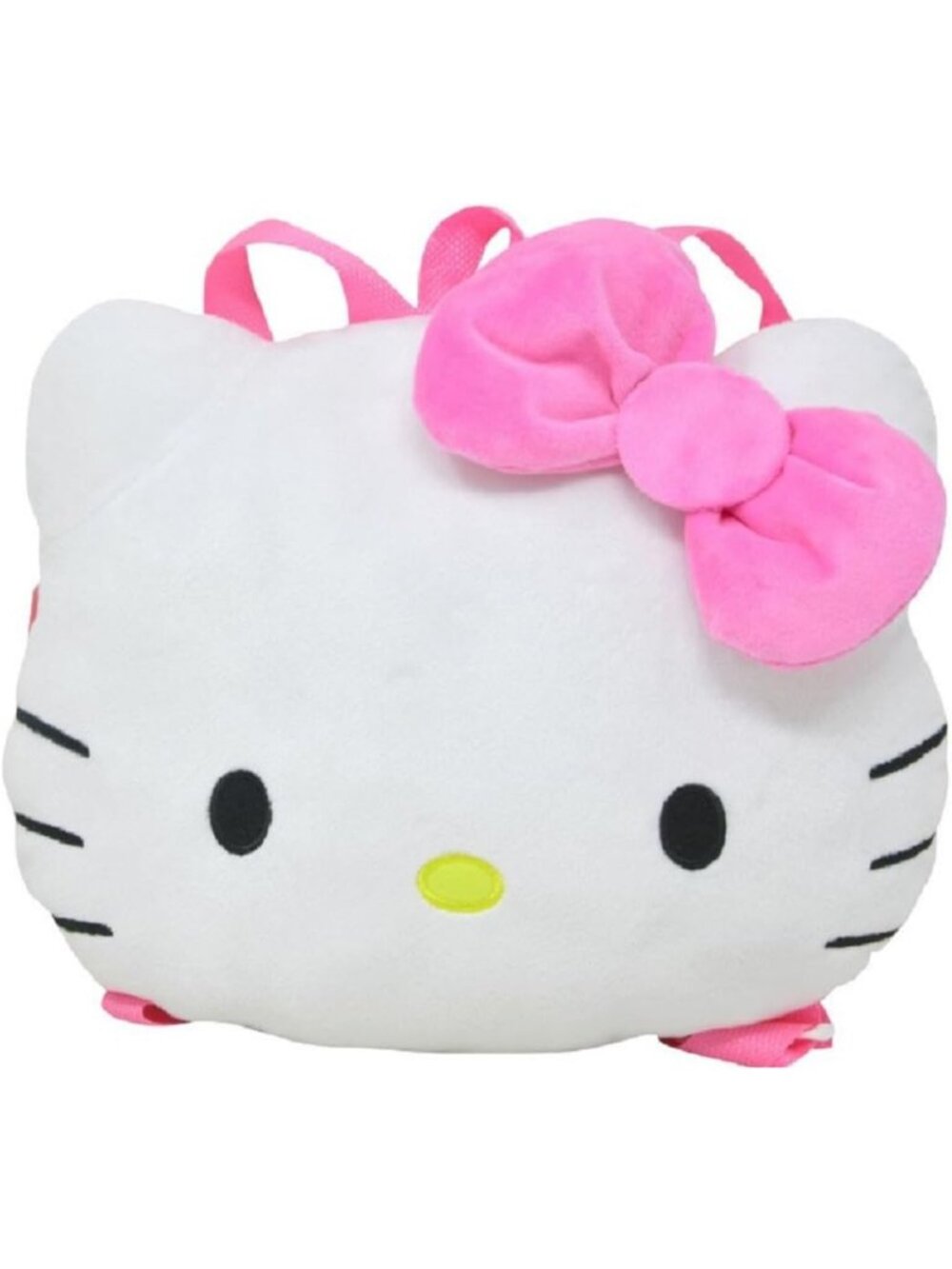 Cute Hello Kitty Plush Backpack - Head Shaped, 10"x13", Adorable & Soft!